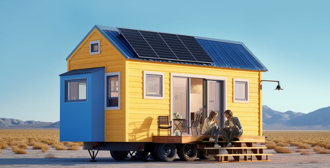 Tiny House with Solar Panels